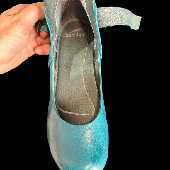 Turquoise Dansko Rebel Wedges - Picture 7 of 7